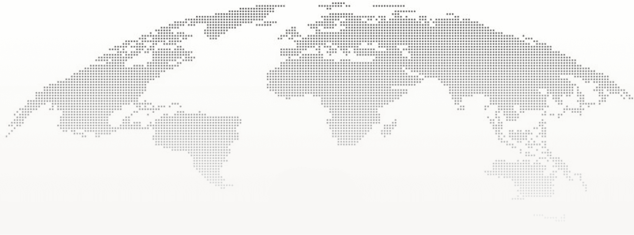 Dotted world map illustration